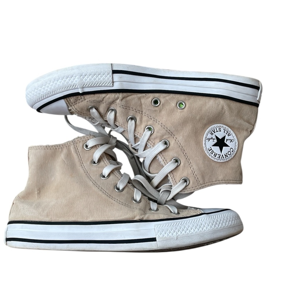 Z7- Women’s 6 - Juniors (Big kid 4) Corduroy Converse High-Top Sneakers in Tan
